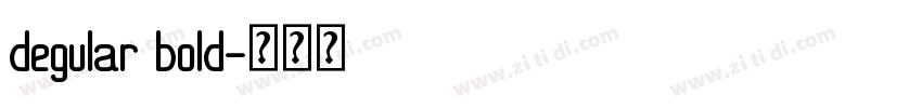 degular bold字体转换
